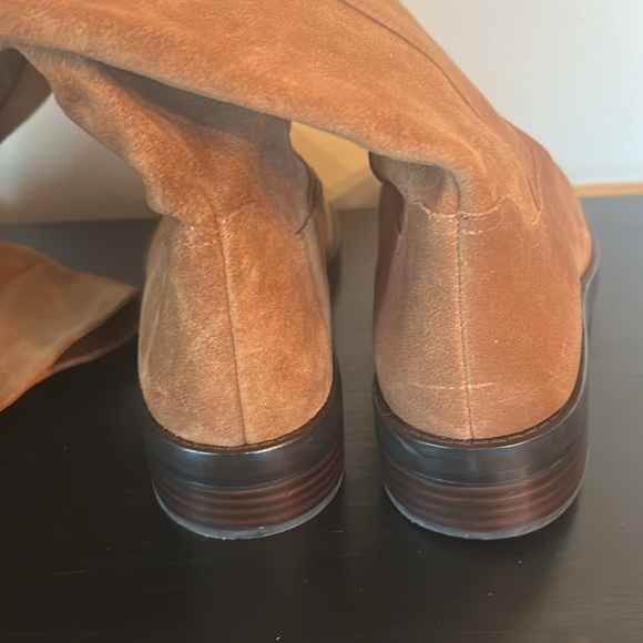 J. Crew Over the Knee Riding Boots Rich Walnut Suede BA770 Size 6.5 Brown - Picture 4 of 5